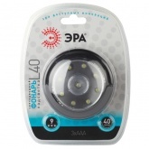 Фонарь ЭРА L40 пушлайт 9LED, батареи 3xAAA, 2 режима, скотч