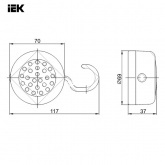 Фонарь светодиодный ИЭК ДРО 2024Р, 24LED, 3ААA