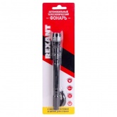 Автомобильный телескопический фонарь REXANT 3LED 4Lm нержавеющая сталь, с ножом и битой для стекол