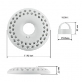 Фонарь ЭРА Кемпинг K48 NEW 48LED батареи 3xAA, карабин (РФ)