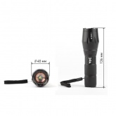 Фонарь ЭРА UB-601 серия Титан 5W, батареи 3хAAA, алюминиевый, регулировка фокуса, 5 режимов, ремешок