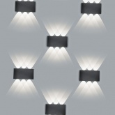 Светильник светодиодный уличный настенный Feron DH101 6x1W 4000K 230V 450Lm IP54 белый