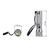 Фонарь ЭРА SD14 14LED, алюминиевый, батареи 3хААА