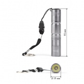 Фонарь ЭРА SDB1 1x0.5W LED, алюминиевый, батареи 1хАА