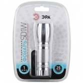 Фонарь ЭРА SD1W 1x1W LED, алюминиевый, батареи 3хAAA