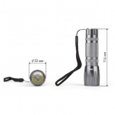Фонарь ЭРА SD1W 1x1W LED, алюминиевый, батареи 3хAAA