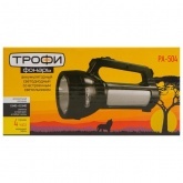 Фонарь прожектор Трофи PA-504 аккумулятор 4V 1000Ah, 1 SMD LED, боковой свет 24 SMD LED 505630602820