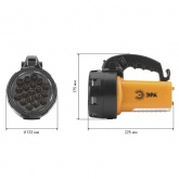 Фонарь прожектор ЭРА PA-601 АЛЬФА 19LED + 24LED, литий 3Ah, зарядное устройство 220V+12V