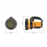 Фонарь прожектор ЭРА PA-603 АЛЬФА 36LED, литий 3Ah, зарядное устройство 220V+12V