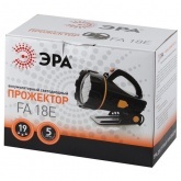 Фонарь прожектор ЭРА FA18E аккумулятор 4V 2Ah, 19LED, зарядное устройство 220V