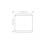 Светильник светодиодный уличный настенный Feron DH010 2x6W 4000K 230V 840Lm IP54 черный