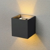 Светильник светодиодный уличный настенный Feron DH012 2x3W 4000K 230V 450Lm IP54 черный