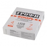 Фонарь TA4-box8 Трофи аккумулятор 4V0.5Ah, 4LED, промо-бокс