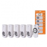 Комплект для беспроводного управления розетками TDM ПУ4-Р1.5 (5 приемников) Уютный дом