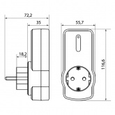 Комплект для беспроводного управления розетками TDM ПУ4-Р1.5 (5 приемников) Уютный дом