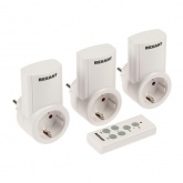 Розетки c пультом радиоуправления Rexant RX-003 (один пульт, три розетки) 10А