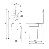Фотореле ИЭК ФР 600 максимальная нагрузка 1300 ВА IP44 серый