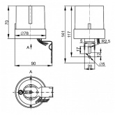Фотореле ИЭК ФР 602 максимальная нагрузка 5500 ВА IP44 серый