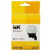 Фотореле ИЭК ФР 604 максимальная нагрузка 3300 ВА IP66 белый