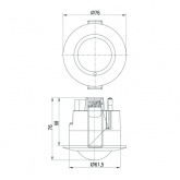 Датчик движения ИЭК потолочный ДД-МВ 301 белый, 1200Вт, 360 гр.,8М,IP20