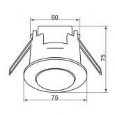 Датчик движения потолочный Feron SEN86 встраиваемый 1200W 6m 360° белый