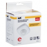 Датчик движения ИЭК потолочный ДД 023 белый 2000Вт 360гр 20м IP20