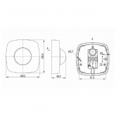 Датчик движения ИЭК потолочный ДД 023 белый 2000Вт 360гр 20м IP20