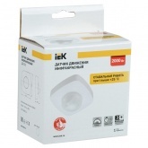 Датчик движения ИЭК потолочный ДД 022 белый 2000Вт 360гр 4мх20м IP20