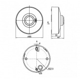 Датчик движения ИЭК потолочный ДД-МВ 101 белый, 1200Вт, 360 гр.,8М,IP20