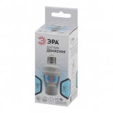 Датчик движения ЭРА MD 015 белый E27 60W угол 360гр. дальность 6м IP20