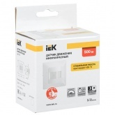 Датчик движения ИЭК в подрозетник ДД 031 белый 500Вт 190гр 9м IP20