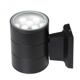 Светильник светодиодный уличный настенный JazzWay PWL-200110/30D 1x9W 6500K 230V 810Lm IP65 черный