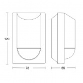 Датчик движения инфракрасный STEINEL IS 2180 ECO настенный, накладной 2000W 180° 12m IP54 белый