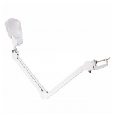 Лупа на струбцине Rexant квадратная 3D+20D с подсветкой 6 LED, серия EXPERT, белая