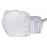 Лупа на струбцине Rexant квадратная 3D+20D с подсветкой 6 LED, серия EXPERT, белая