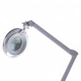 Лупа на струбцине Rexant круглая 3D с подсветкой 60 LED, сенсорный регулятор яркости, белая