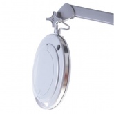 Лупа на струбцине Rexant круглая 3D с подсветкой 60 LED, сенсорный регулятор яркости, белая