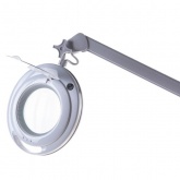 Лупа на струбцине Rexant круглая 3D с подсветкой 60 LED, сенсорный регулятор яркости, белая