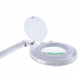 Лупа на струбцине Rexant круглая 3D с подсветкой 60 LED, сенсорный регулятор яркости, белая