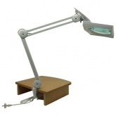 Лупа на струбцине Rexant квадратная 5D с подсветкой 108 LED, белая