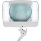 Лупа на струбцине Rexant квадратная 5D с подсветкой 108 LED, белая