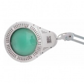 Лупа на струбцине Rexant круглая 5D с подсветкой 108 LED, белая