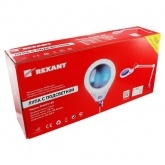 Лупа на струбцине Rexant круглая 5D с подсветкой 108 LED, белая