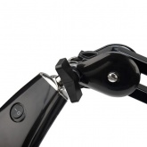 Лупа на струбцине Rexant круглая 5D с подсветкой 56 SMD LED, черная