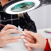 Лупа на струбцине Rexant круглая 5D с подсветкой 56 SMD LED, черная