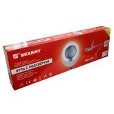 Лупа на струбцине круглая 3D с подсветкой и крышкой, белая REXANT