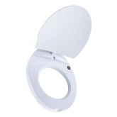 Лупа на струбцине круглая 3D с подсветкой и крышкой, белая REXANT