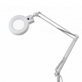 Лупа на струбцине Rexant круглая 3D с подсветкой белая