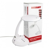 Лупа настольная Rexant 3D с подсветкой 60 LED, сенсорная регулировка яркости, Visagiste, белая