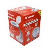 Лупа настольная Rexant 3D+12D с подсветкой 48 LED, белая